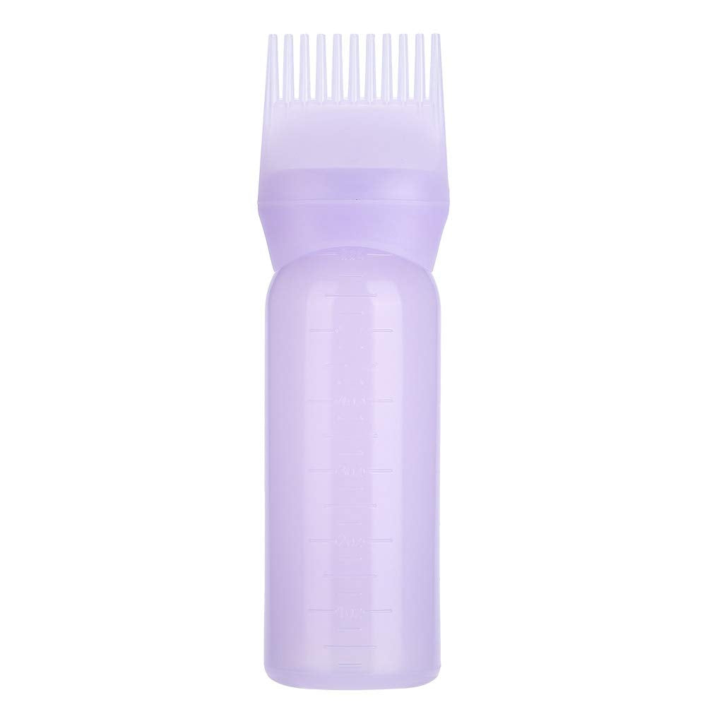 Laven Hair Color Applicator Bottles Shampoo Hair Color Oil Comb Applicator Tool Hair Coloring Dyeing for Salon Beauty(Purple)