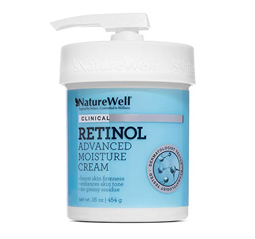 Naturewell Clinical Retinol Advanced Moisture Cream For Face, Body, & Hands, Boosts Skin Firmness, Enhances Skin Tone, No Greasy