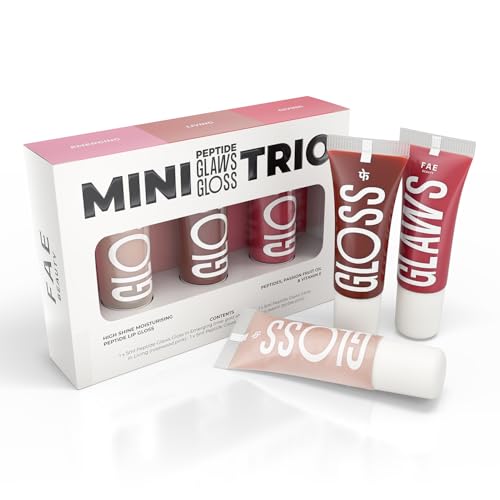 Fae Beauty Mini Peptide Lip Gloss Trio | With Passionfruit Oil & Argireline To Smoothen, Even, And Soften Lips | Non Sticky | Hy