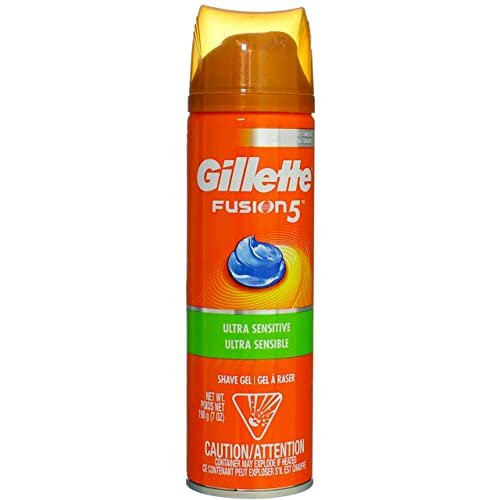 Gillette Fusion5 Hydra Gel Ultra Sensitive Shave Gel, 7 oz