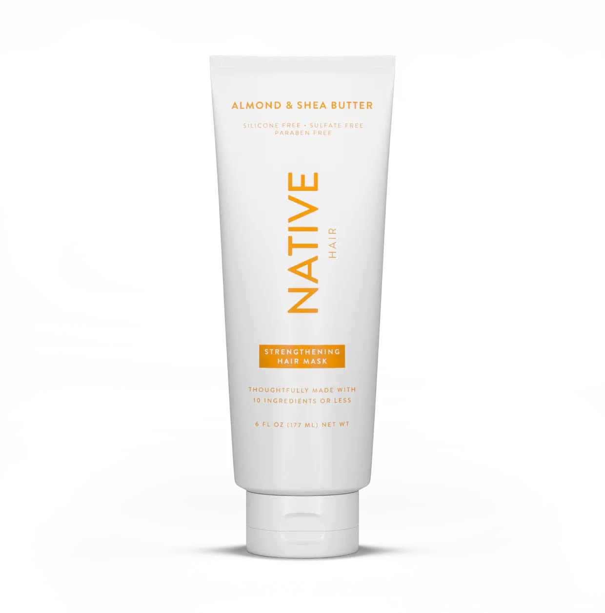 Native Hair Deep Conditioner Strengthening Hair Mask with Almond & Shea Butter, Clean, Sulfate, Paraben and Silicone Free  6 fl