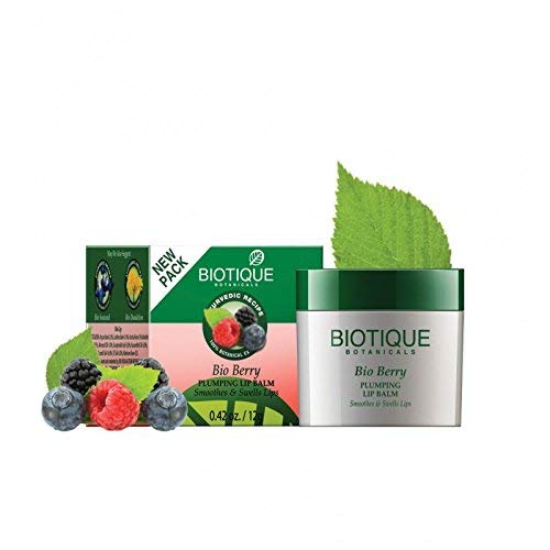 Biotique Bio Berry Plumping Lip Balm, 12G (Pack Of 2)
