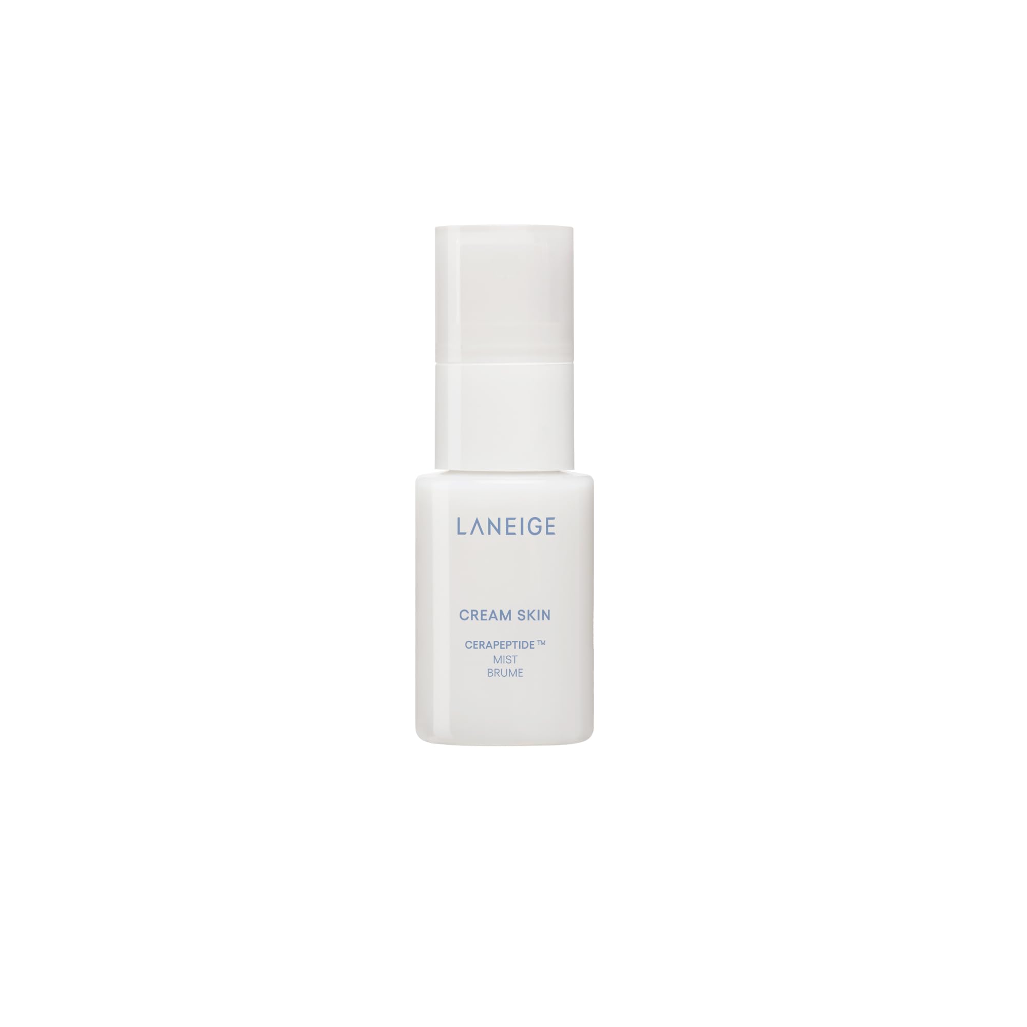 LANEIGE Cream Skin Refillable Toner & Moisturizer Mini Mist Spray with Ceramides and Peptides: Korean Milky Toner, Amino Acid, N