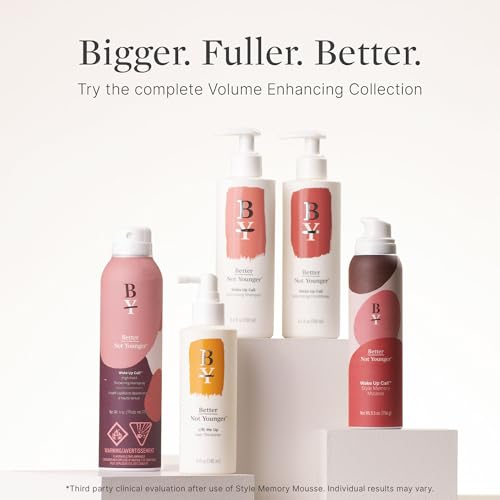 Better Not Younger Lift Me Up Hair Thickener Spray 6Fl.Oz. Volumizing Hair Thickening Spray For Women Over 40 - Nourishes Scalp,