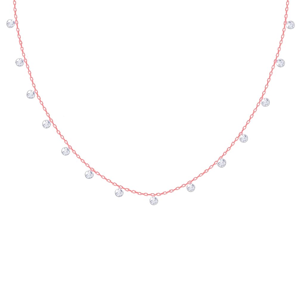 Giva 925 Silver Rose Gold Queens Necklace| Gifts For Girlfriend, Gifts For Women And Girls |With Certificate Of Authenticity And