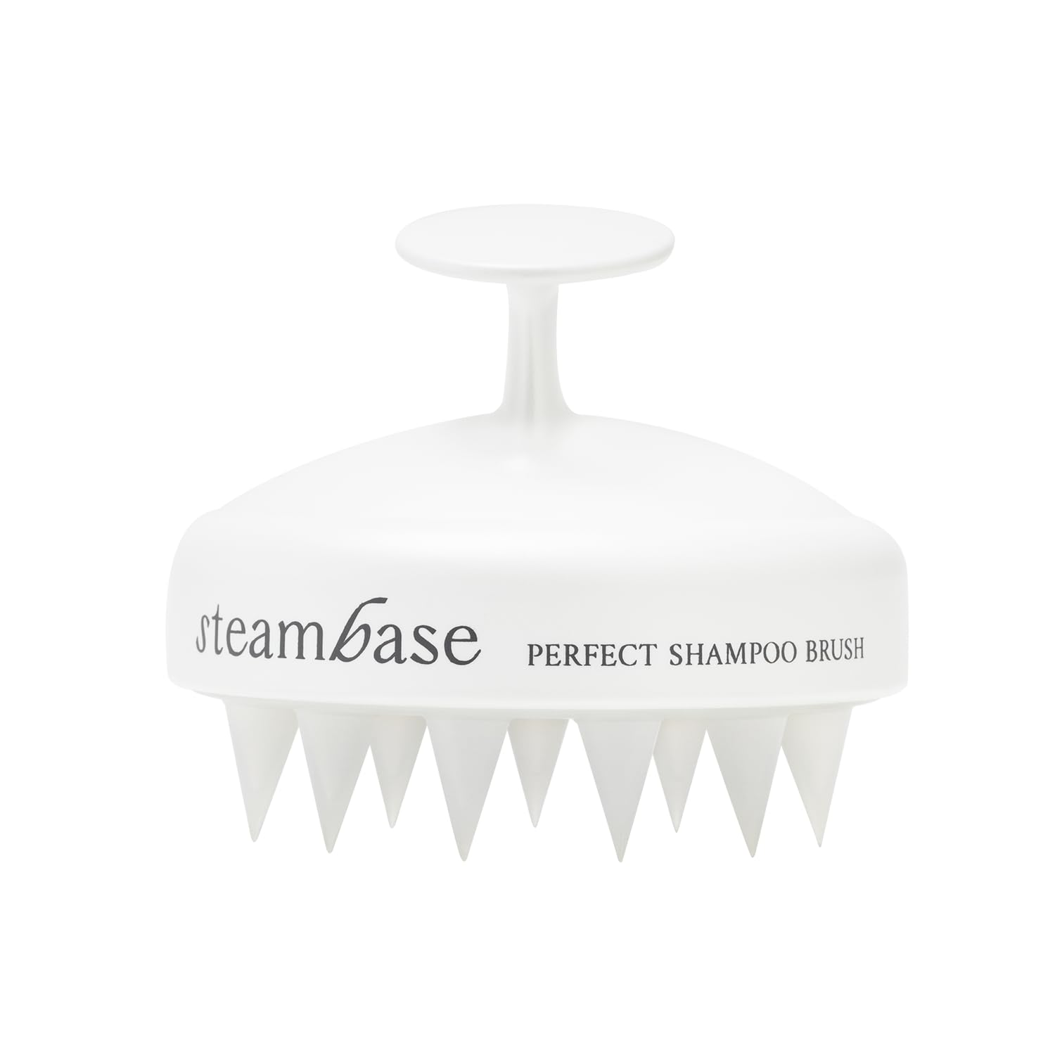 STEAMBASE Perfect Shampoo Brush | Ergonomic Scalp Massager, Scrubber, Exfoliator for Sebum & Dandruff Removal | Soft Silicone Br