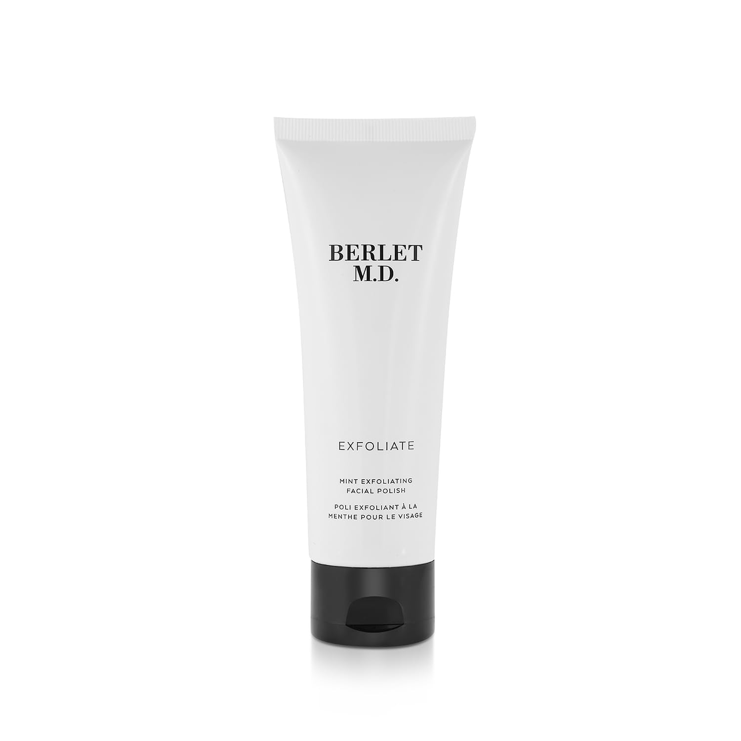 BERLET M.D. Mint Exfoliating Facial Polish, Gentle SugarBased Face Scrub with Apricot Oil, Aloe Vera & Green Tea, Deep Cleansin