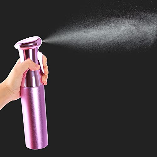 Salon Style Hair Spray Bottle, Fine Mist Continuous Spray Bottle | 10 Oz Luminous Aerosol Free Water Sprayer For Hairstyling, Pl