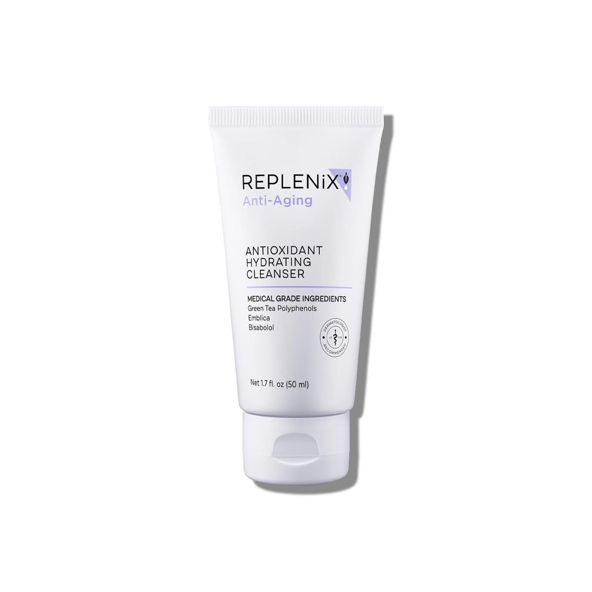 Replenix Antioxidant Hydrating Cleanser, Medical-Grade Gentle Face Wash for Dry & Mature Skin (1.7 fl oz)
