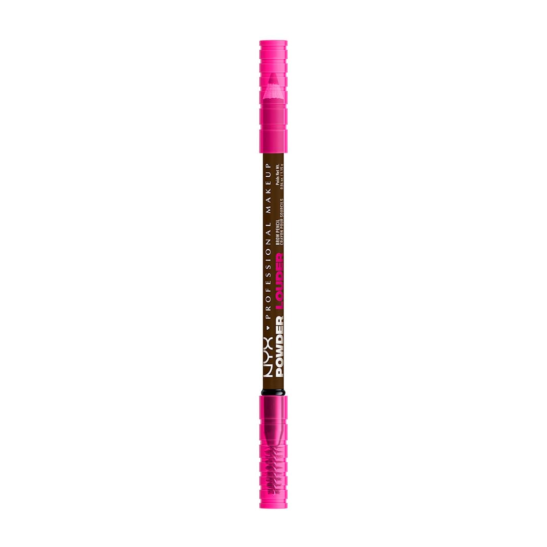 NYX PROFESSIONAL MAKEUP Brow Powder Louder Eyebrow Pencil, Brow Pencil with Buildable Volume For Up To 12HR Wear, Vegan Formula