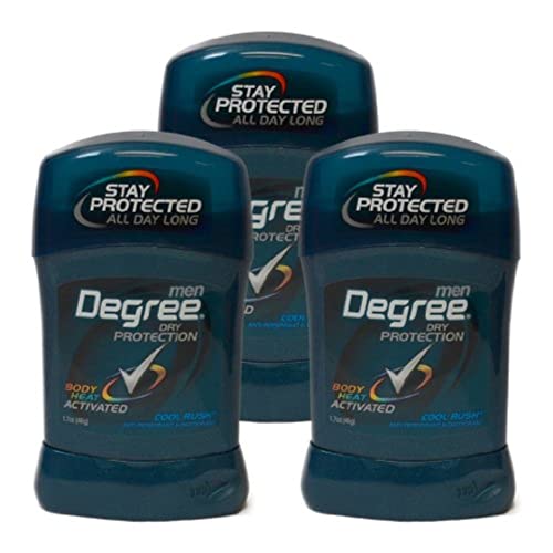 Degree Deodorant 1.7 Ounce Mens Cool Rush (50Ml) (3 Pack)