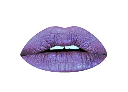 Aromi Violet Plum Metallic Liquid Lipstick | Dark Purple Lip Color With A Shimmery Finish, Vegan, Cruelty-Free, Long-Lasting And
