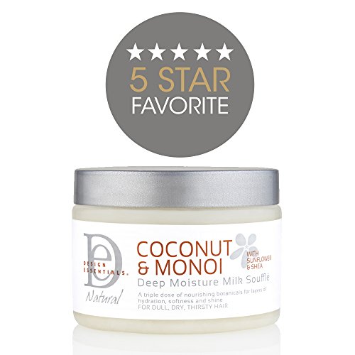 Design Essentials Deep Moisture Milk Souffle, Coconut & Monoi Collection, 12 Ounce