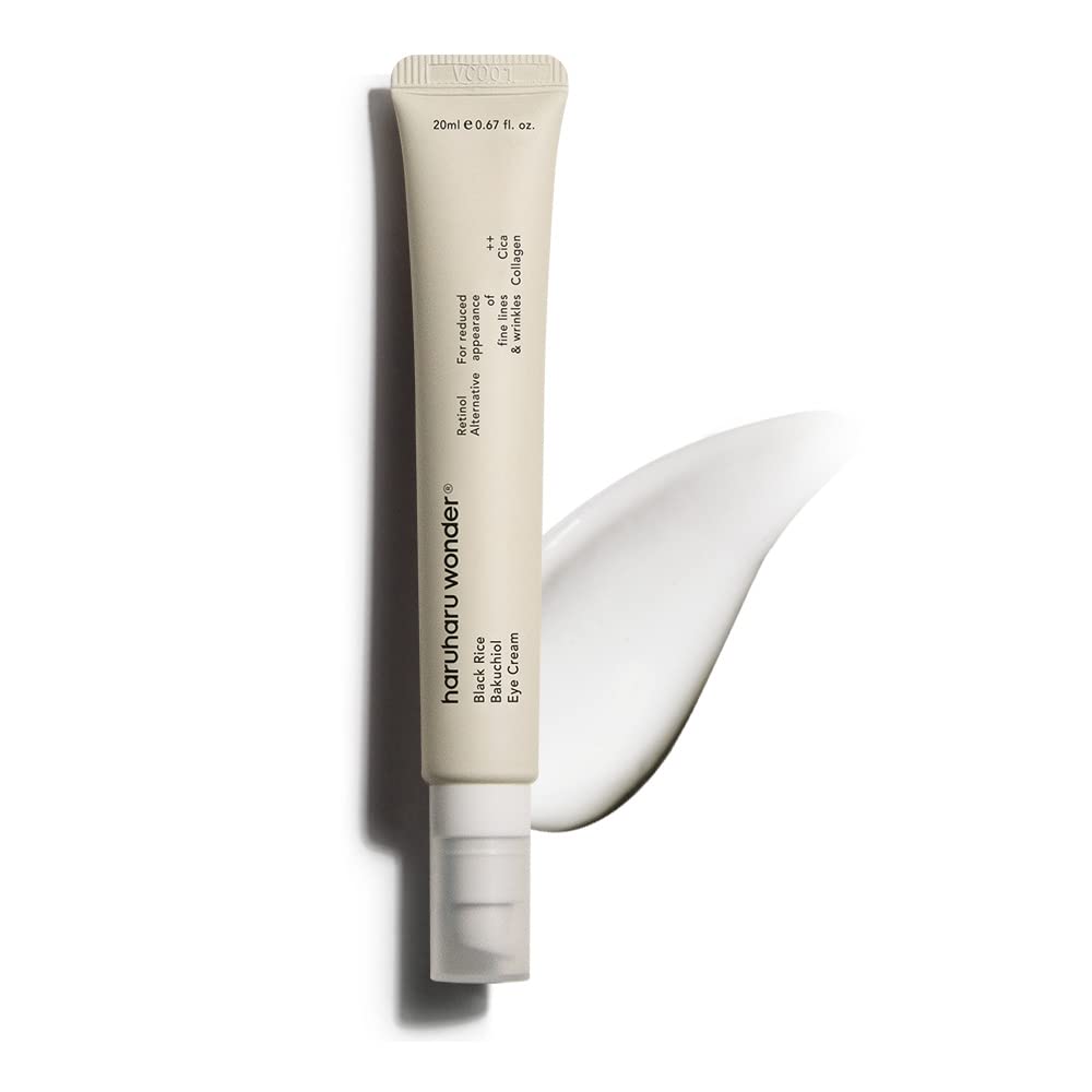 HARUHARU Wonder Black Rice Bakuchiol Eye Cream 0.67 fl.oz / 20ml | Anti-Aging, Wrinkle Care, Natural Retinol Alternative | Cruel