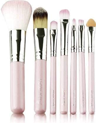 Sunisa Pink 7 Pcs Fiber Bristles Soft Makeup Brushes Set For Womens & Girls  (Pack Of 7)