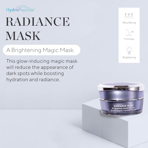 HydroPeptide Radiance Mask, Peptide Treatmen with Illuminating Apple Papaya 0.5 Ounce