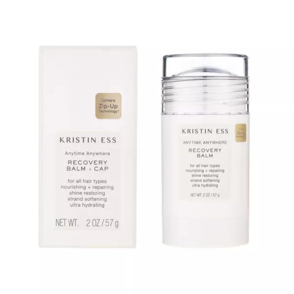 Kristin Ess Hair Wax Stick for Slick Back Ponytails + Slick Back Buns with Coconut Oil + Castor Oil for Flyaways + Dry Damaged H