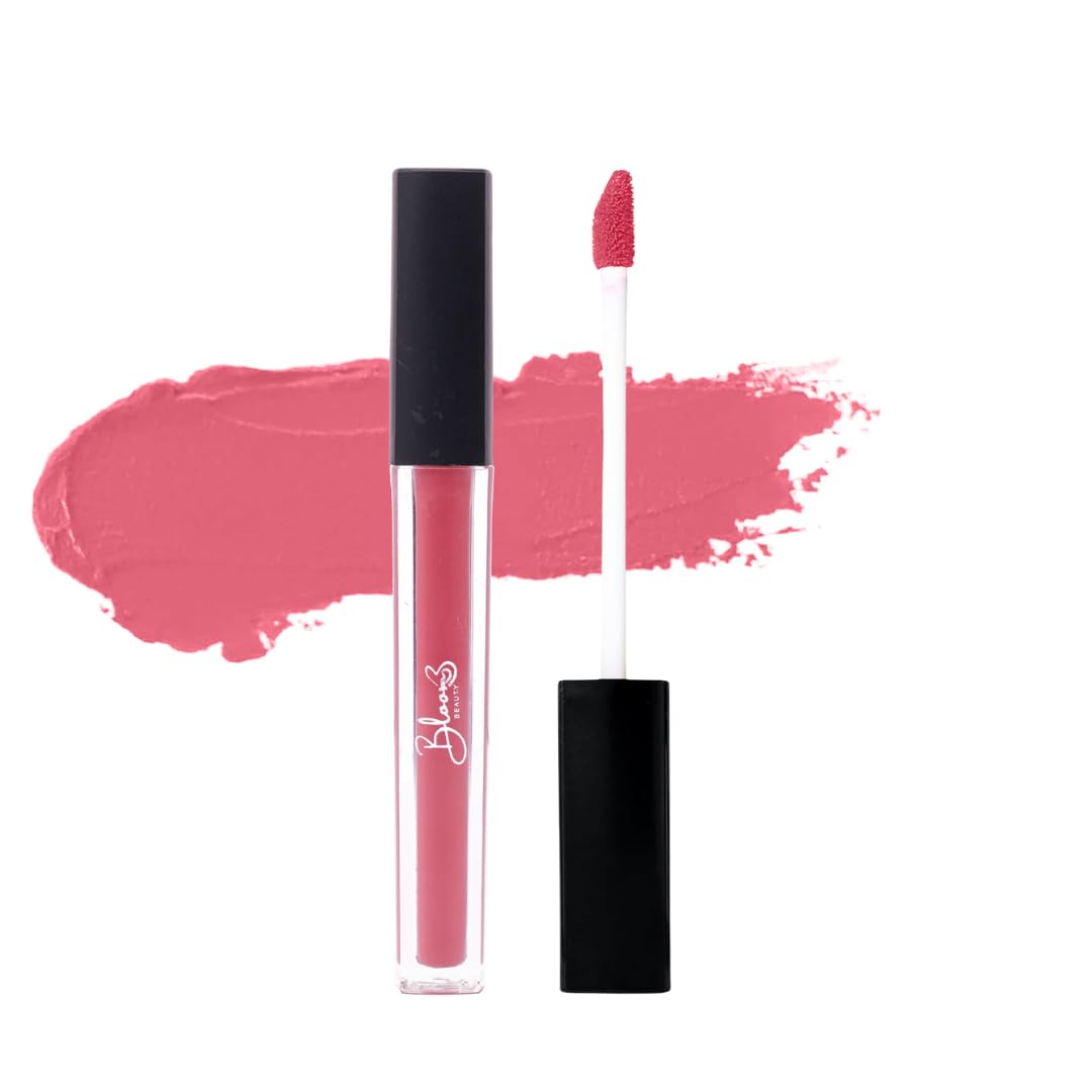 Bloom Beauty Liquid Lipstick 5Ml | Velvet Matte Finish | Lightweight, Hydrating & LongLasting Waterproof Lip Color  Bloom Peac