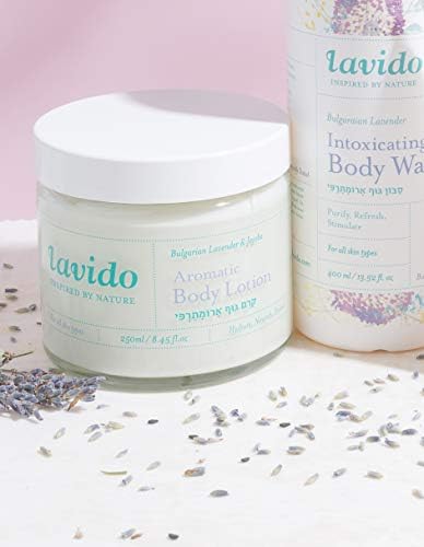 Lavido - Natural Aromatic Body Lotion | Non-Toxic, Clean Skincare (Lavender, 8.45 fl oz | 250 ml)
