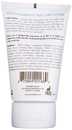 Glymed Plus Age Management Anti-Aging Exfoliant Masque, 4 Ounce