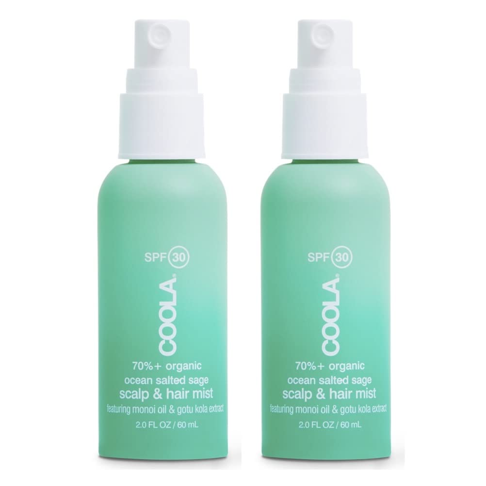 Coola Organic Scalp Spray & Hair Sunscreen Mist With Spf 30, Dermatologist Tested Hair Care For Daily Protection, Vegan And Glut