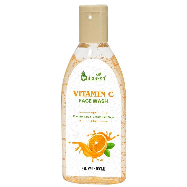 Vitamin C Face Wash For Clean & Glowing Skin, Oil Free Look, Chemical Free 100Ml