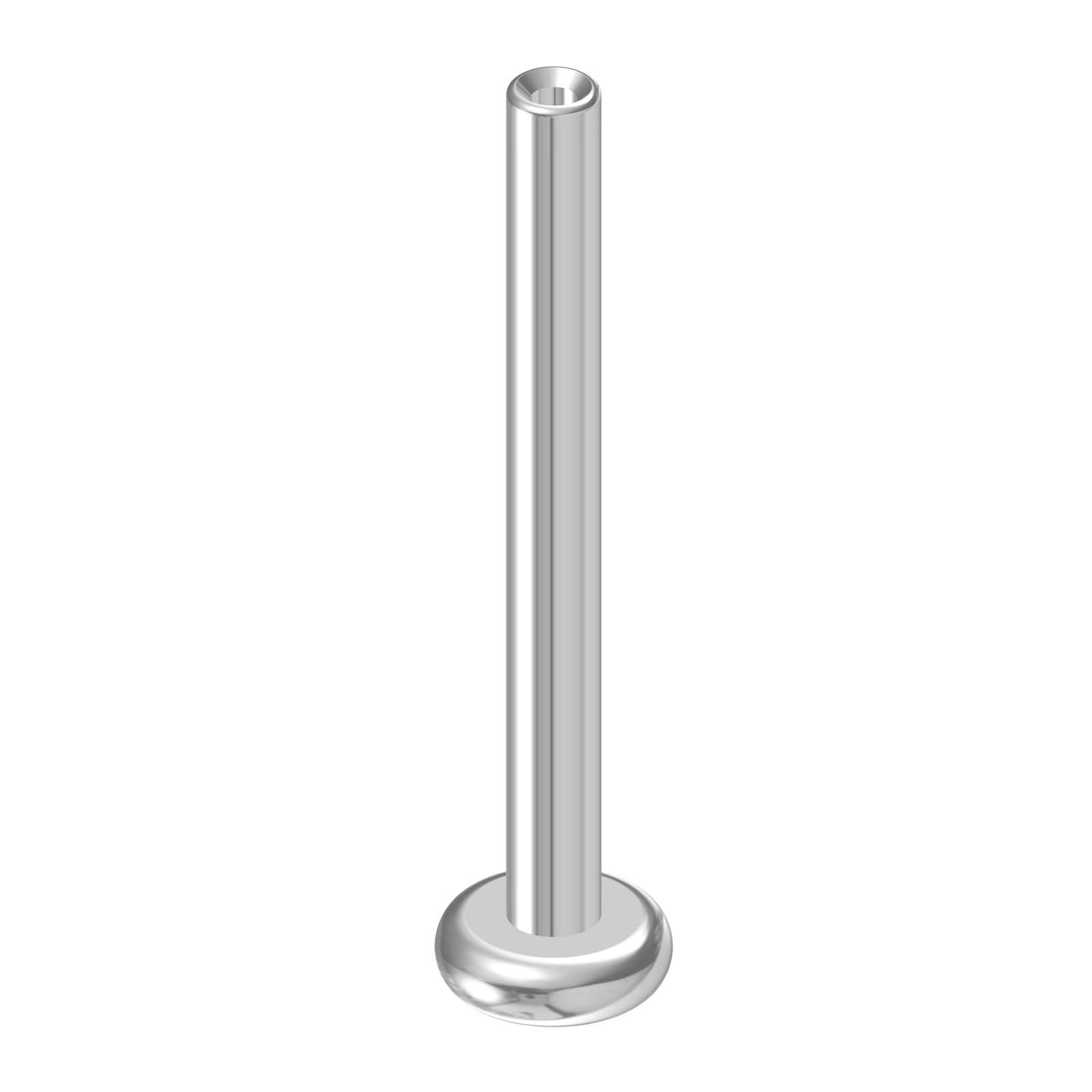 NewkeepsR 18G  10mm Threadless Flat Back Labret Stud Post Replacement, Implant Grade 1.0mm Press Fit Flatback Push In Unthreaded