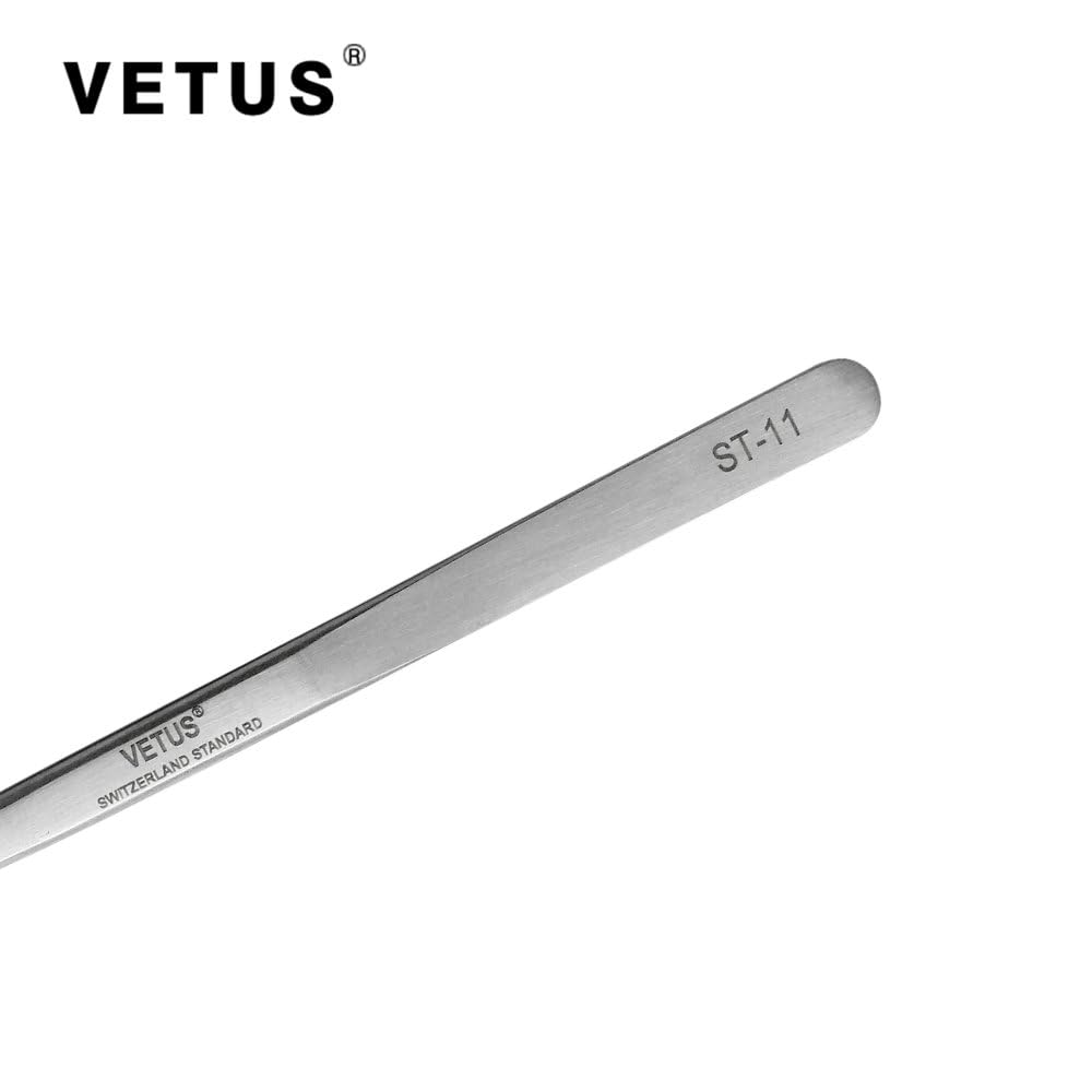 Vetus Tweezer Non-Magnetic Stainless Steel Pointed Tip St-11