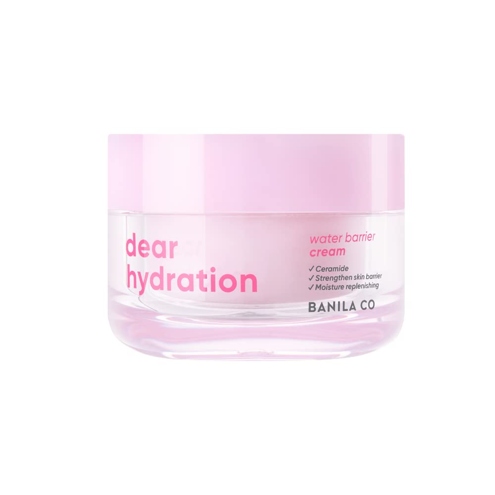 Banila Co Dear Hydration Water Barrier Cream: Intense Hydration, Dermatologist Tested Formula, Pink Cactus Water, Skin Barrier S