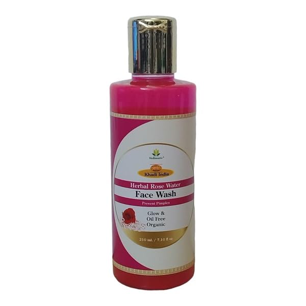Khadi Vedimatic Herbal Rose Water Face Wash  210 Ml
