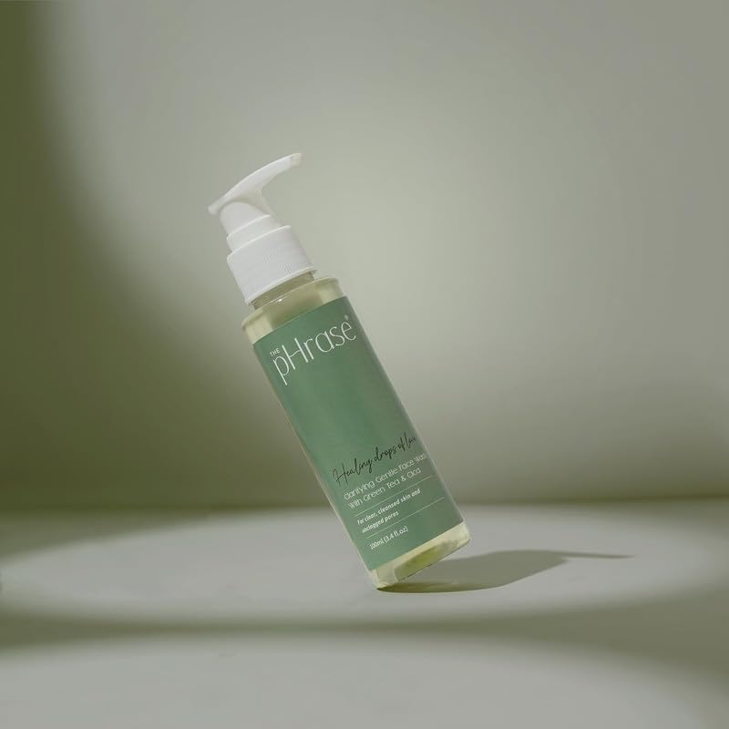 The Phrase Unisex Clarifying Face Wash With Niacinamide, 1% Salicylic Acid, Green Tea, And Cica | Helps Purify Pores Supports Oi