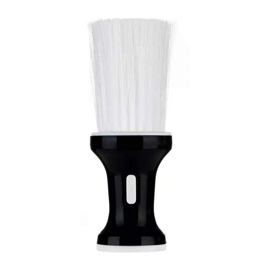 Kira Soft Barber Brush Neck Duster Brush Hair Cutting Brush Barber Neck Brush Barber Duster Brush Hair Duster Brush (Black + Whi