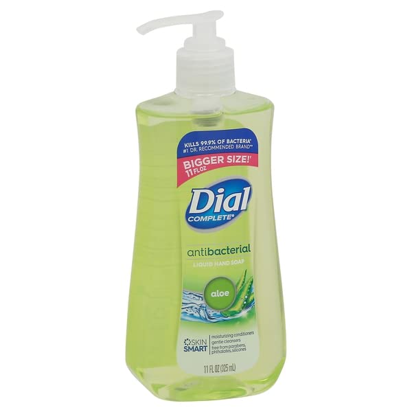 Dial, Liquid Hand Soap Antibacterial Aloe, 11 Fl Oz