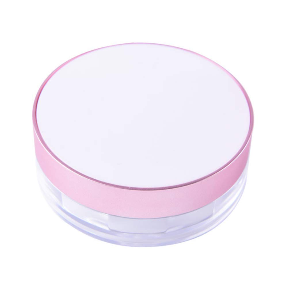 Akoak Capacity 15Ml(0.5 Oz) No Leaks Empty Reusable Plastic Loose Powder Compact Container Diy Makeup Powder Case With Sponge Po