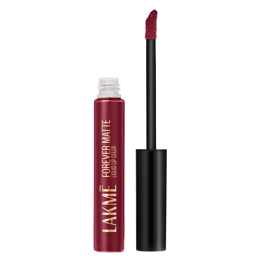 Lakm Forever Matte Liquid Lip Colour, Red Sangria, 5.6 Ml