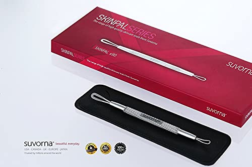 Suvorna White Head Remover for Face, Pimple Extractor, Pimple Popper, Whitehead Remover for Face, Comedone Extractor Tool, Pimpl