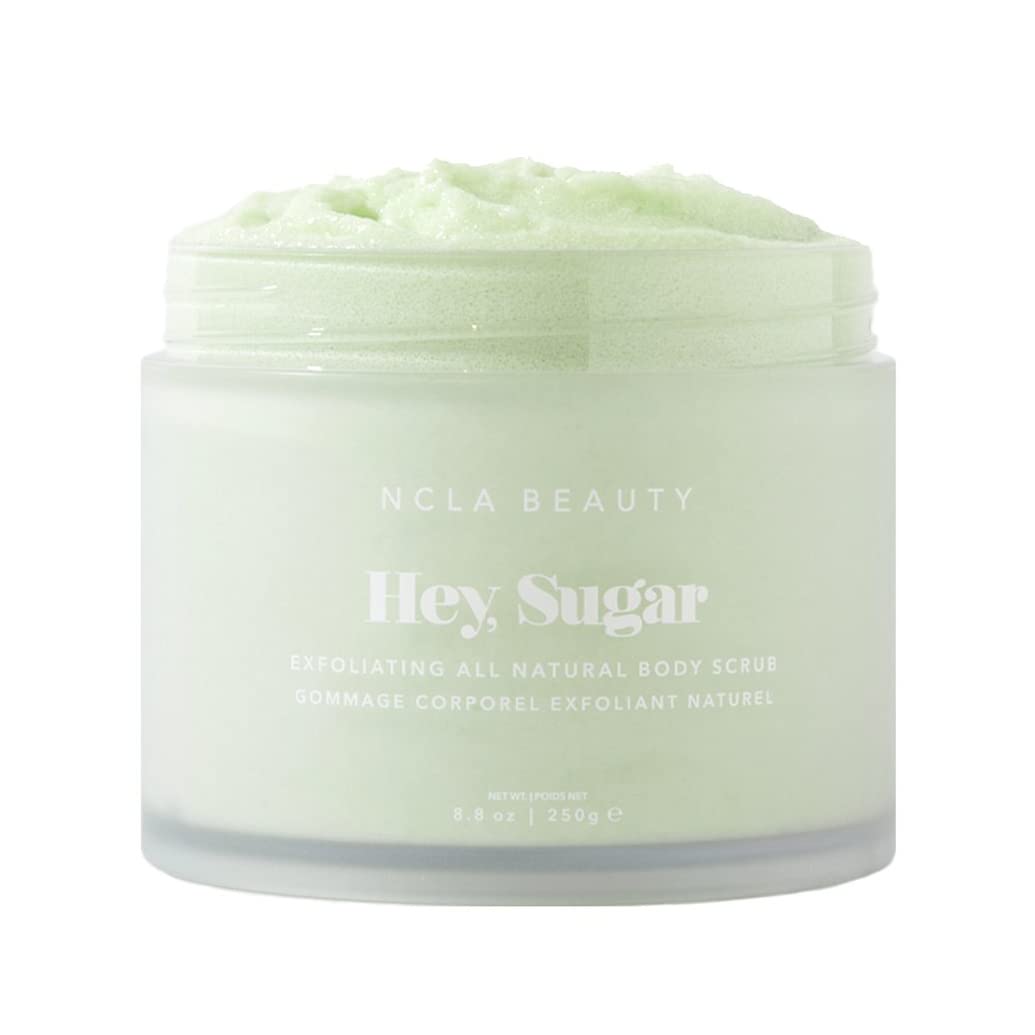 NCLA - Hey, Sugar Natural Body Scrub | Clean, Natural, Non-Toxic Beauty (Cucumber; 250g | 8.8oz)