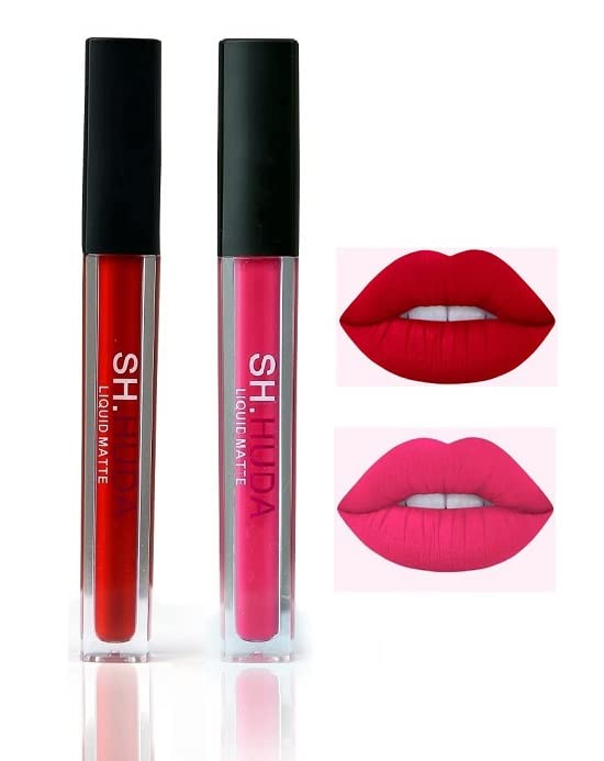 Sh. Huda Sensational NonTransfer,Waterproof,LongLasting Beauty Liquid Matte Lipsticks Swiss Edition For Girls/WomenBest Liqui