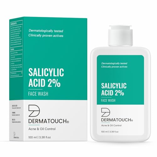 Dermatouch Salicylic Acid 2% Face Wash | For Acne & Oil Control | Suitable To All Skin Types | For Both Men & Women | 100Ml