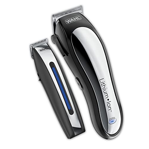 Wahl Clipper Rechargeable Lithium Ion Cordless Haircutting Clipper & Battery Trimming Combo Kit - Electric Clipper for Grooming 