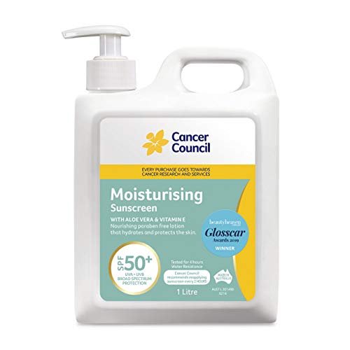 CANCER COUNCIL SPF50+ Moisturising Sunscreen Pump 1L