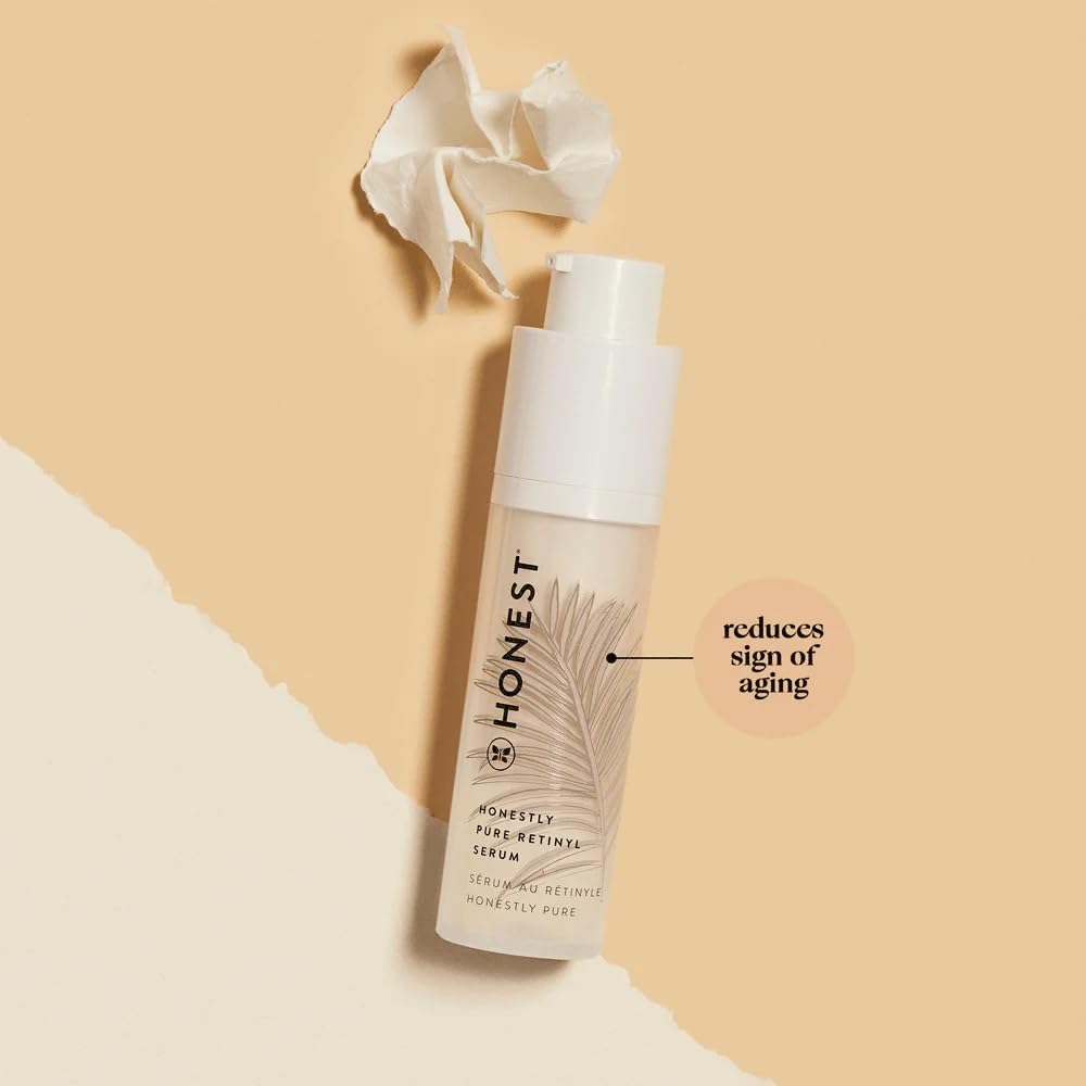 Honest Beauty Honestly Pure Nightly Retinyl Serum | Moisturizes, Exfoliates, Reduces Fine Lines + Wrinkles | Retinyl Linoleate +