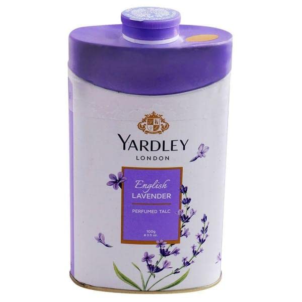 Yardley London English Lavender Perfumed Deodorizing Talc Talcum Powder 100Gm, 3.5 Ounce