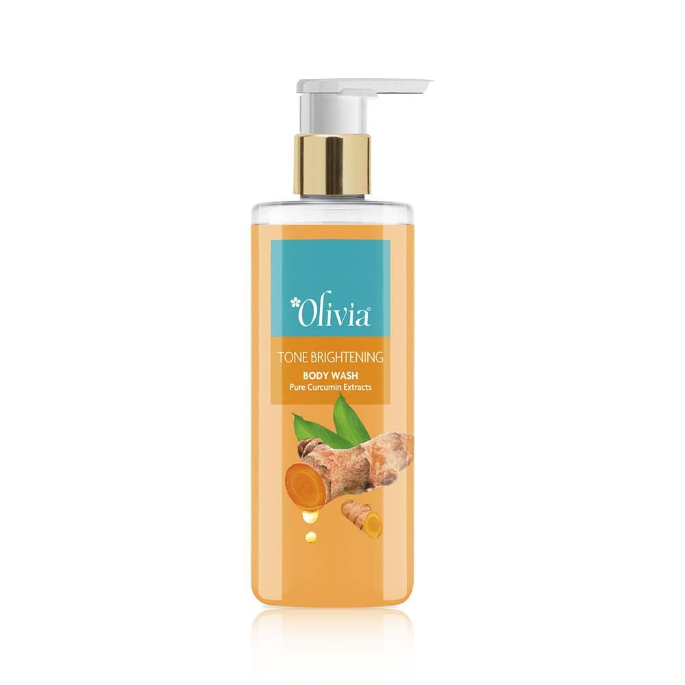 Olivia Tone Brightening Body Wash With Pure Curcumin Extracts | AntioxidantRich | Evens Skin Tone, Fights Acne & Scars | Impart