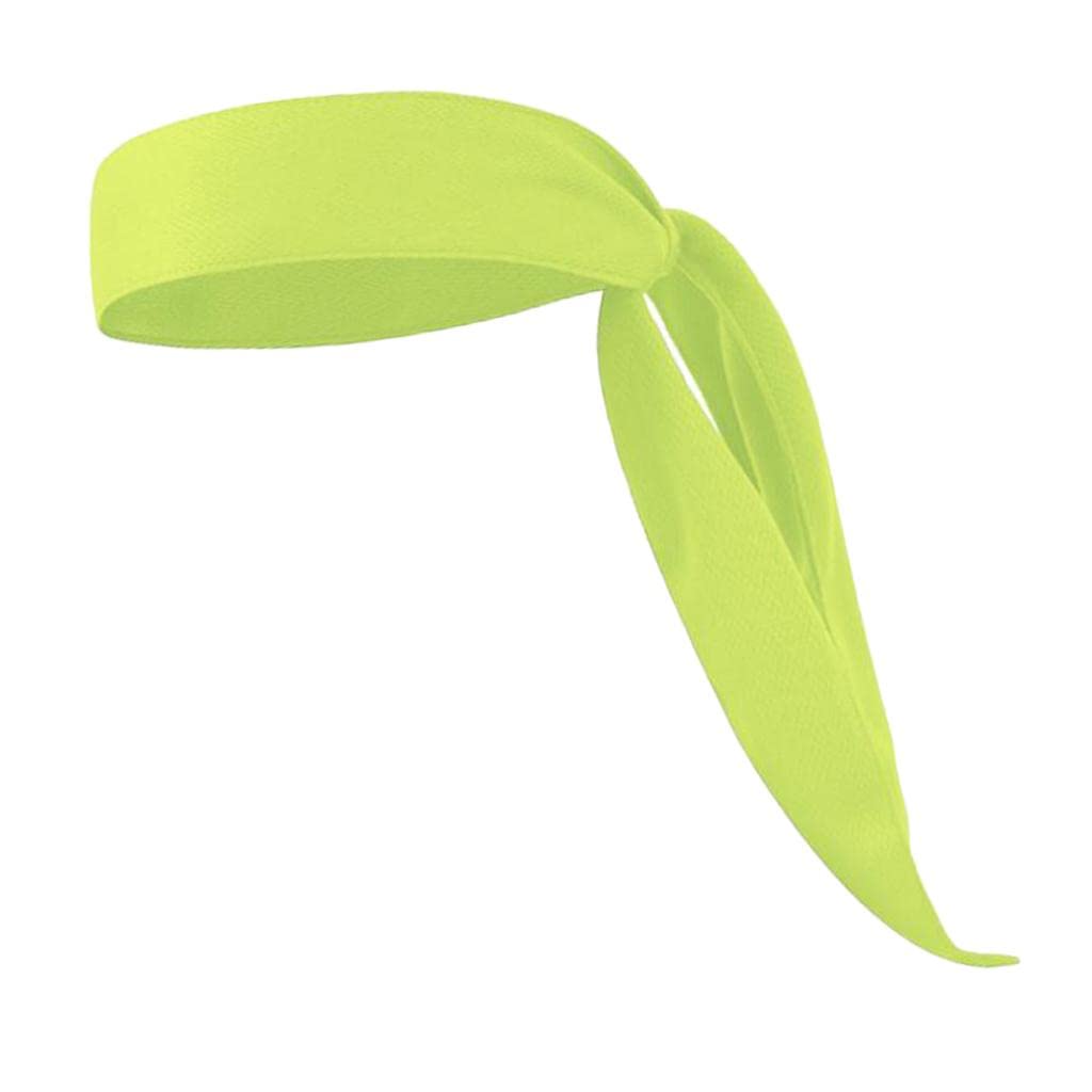 Atorse Men Women Sports Headband Tennis Running Fitness Sweatband Hairband Green