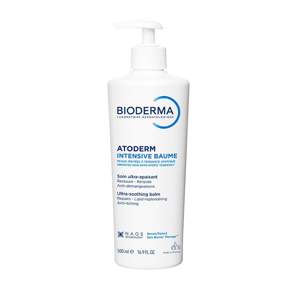 Bioderma Atoderm Intensive Ultra-Soothing Baume - Moisturizer For Very Dry Sensitive To Atopic Skin, 500Ml