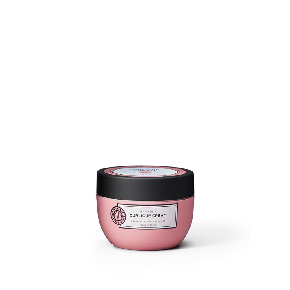 Maria Nila Curlicue Cream, 3.4 Fl Oz, Hold 3/5, Enhances Curls & Waves, Chamomile Hydrates & Prevents Frizz, 100% Vegan & Sulfat