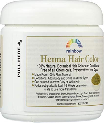 Rainbow Research Henna Hair Color and Conditioner Persian Red, 4 Ounce