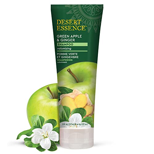 Desert Essence, Thickening Shampoo, Green Apple And Ginger, 8 Oz