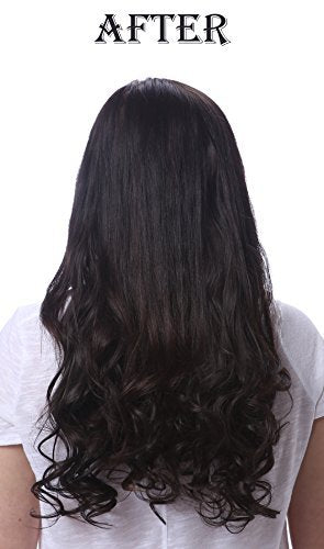 Onedor 20'' Curly Full Head Clip in Synthetic Hair Extensions 7pcs 140g (12H24B)